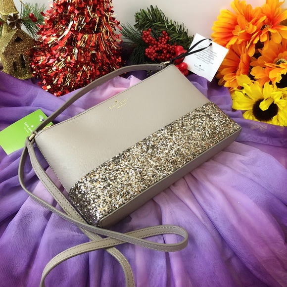 NWT Kate Spade Greta Court Ramey Glitter Crossbody - Picture 5 of 8
